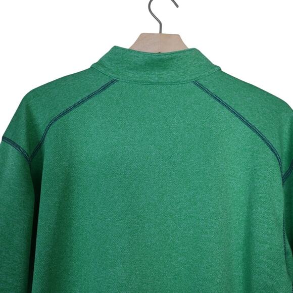 Pebble Beach Performance Mens M Green 1/4 Zip Pullover - Picture 4 of 9